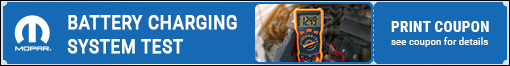 Battery Charging System Test Offer - Click Here