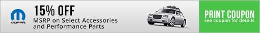 15% Off Available Accessories and Performance Parts - Click Here